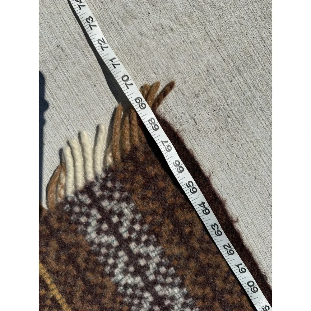 VtG New Zealand TE ARIKI TRAVEL RUG Onehunga Mills Wool Maori BLANKET‎ Tukutuku
